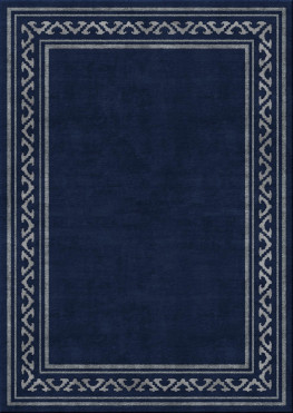 Anna-Veda 7783-ferrule meander- handgefertigter Teppich,  tibetisch (Indien), 100 Knoten Qualität